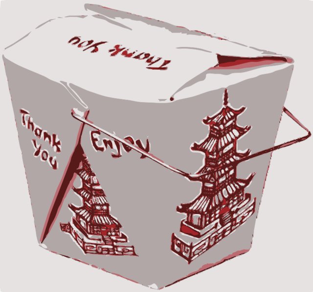 Stencil of Chinese Take-Out