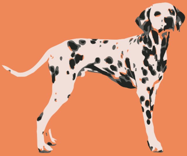 Stencil of Dalmatian