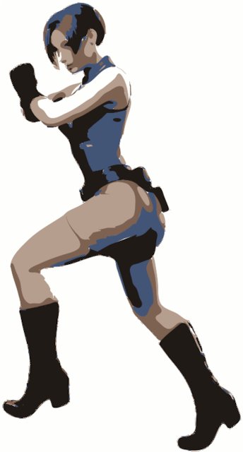 Stencil of Jill Valentine