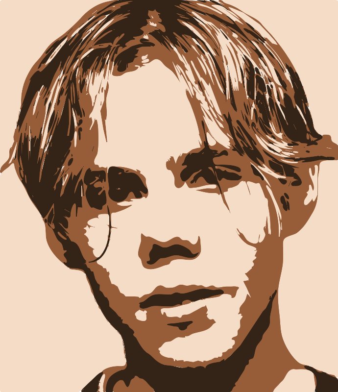 Stencil of The Kid Laroi