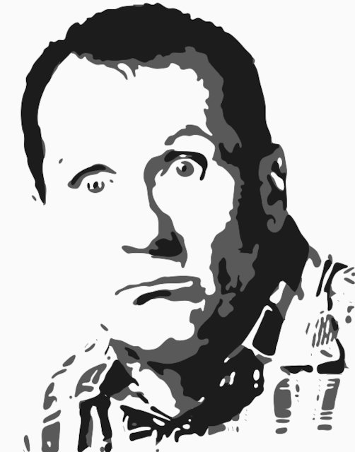 Stencil of Al Bundy
