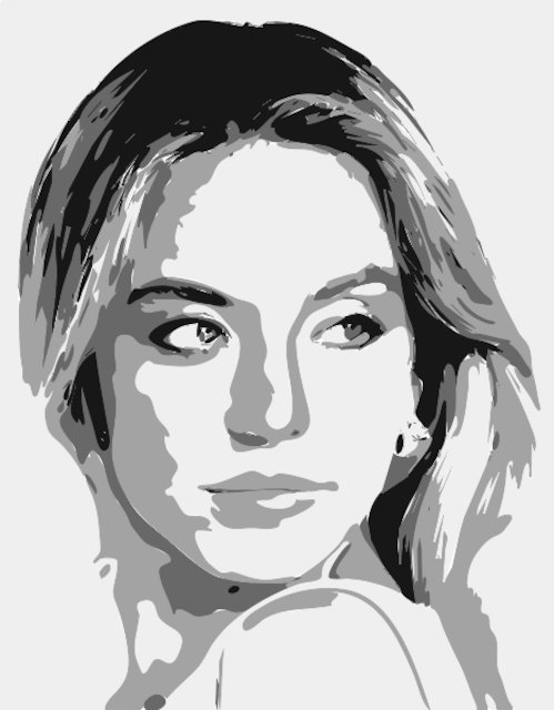 Stencil of Sydney Sweeney