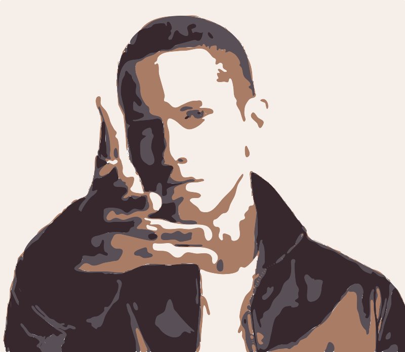 Stencil of Eminem