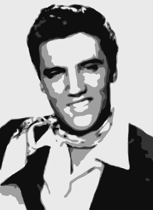 Stencil of Elvis