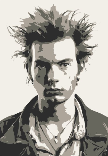 Stencil of Sid Vicious