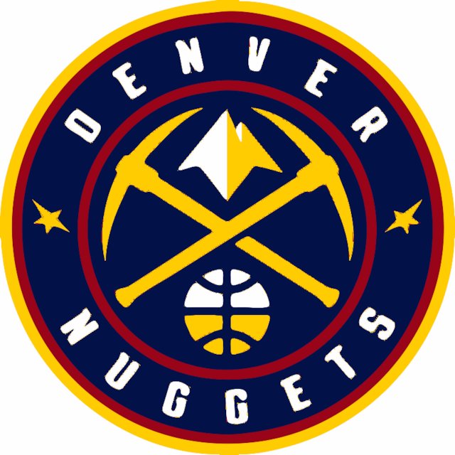 Stencil of Denver Nuggets