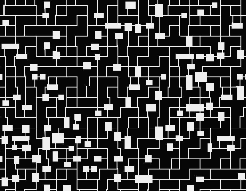 Stencil of Herringbone Tiles on Black