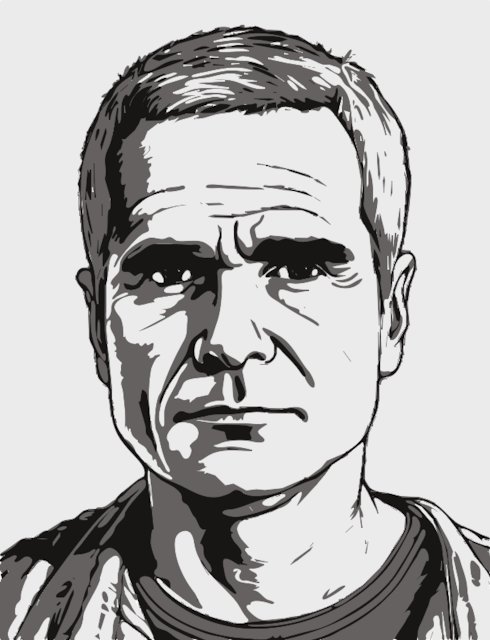 Stencil of Henry Rollins