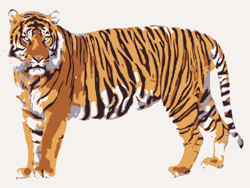 Stencil of Tiger