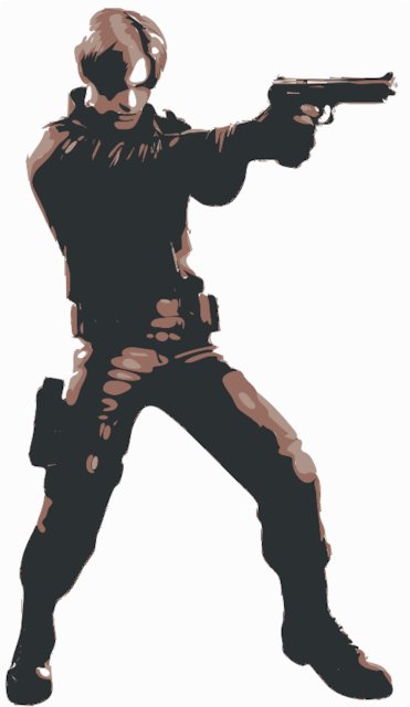 Stencil of Leon S. Kennedy