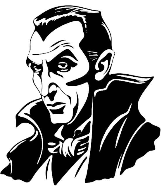 Stencil of Dracula