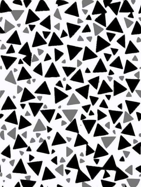 Stencil of Triangle Confetti