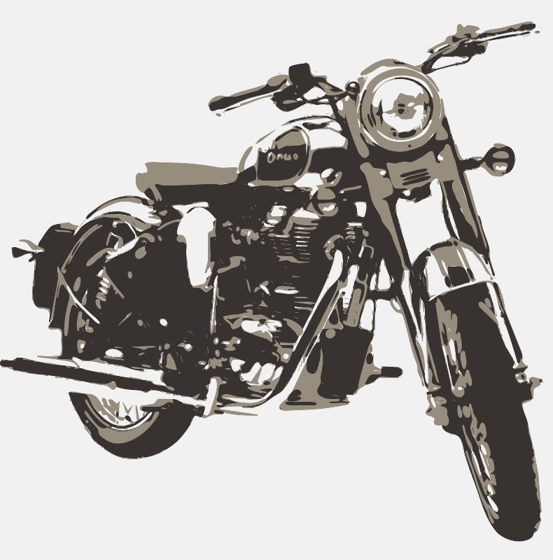 Stencil of Royal Enfield