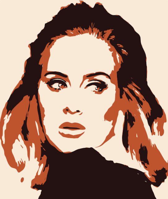 Stencil of Adele