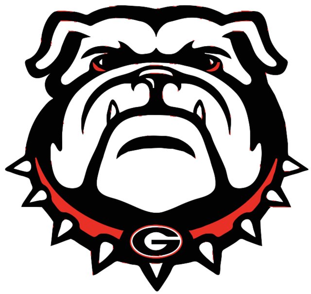 Stencil of Georgia Bulldogs