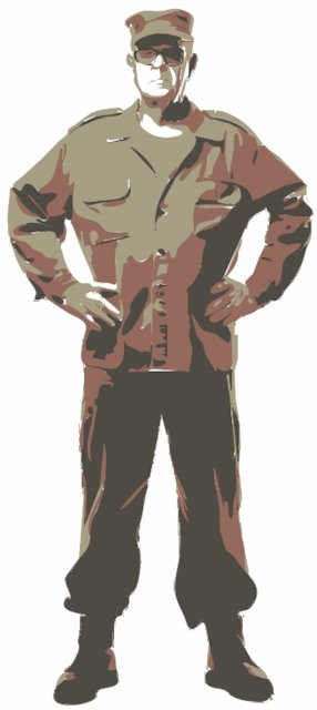 Stencil of Veteran